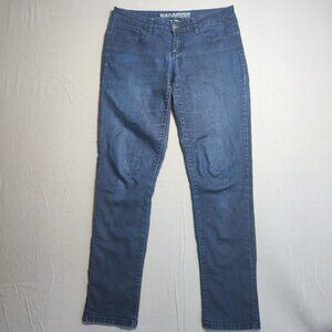 Parasuco jeans straight leg classic women's size 30 ink blue stretch